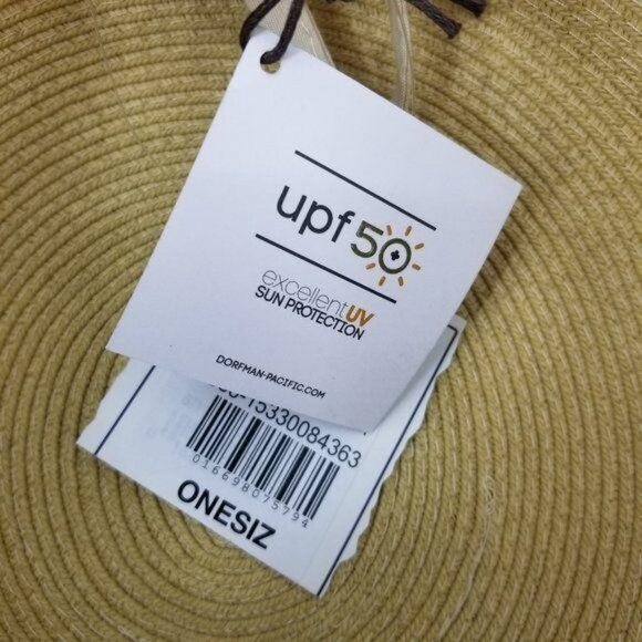 Floppy Wide Brim Sun Hat Braided Cottage Coastal Boho Beach Resort Summer 3 - Picture 9 of 9